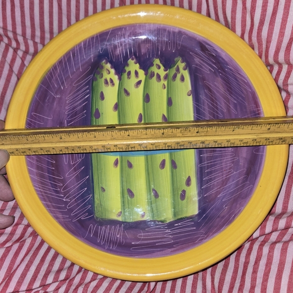 222 Fifth Ave Stoneware Plates Serving Salads, Asparagus, Artichokes, etc... - Picture 6 of 16